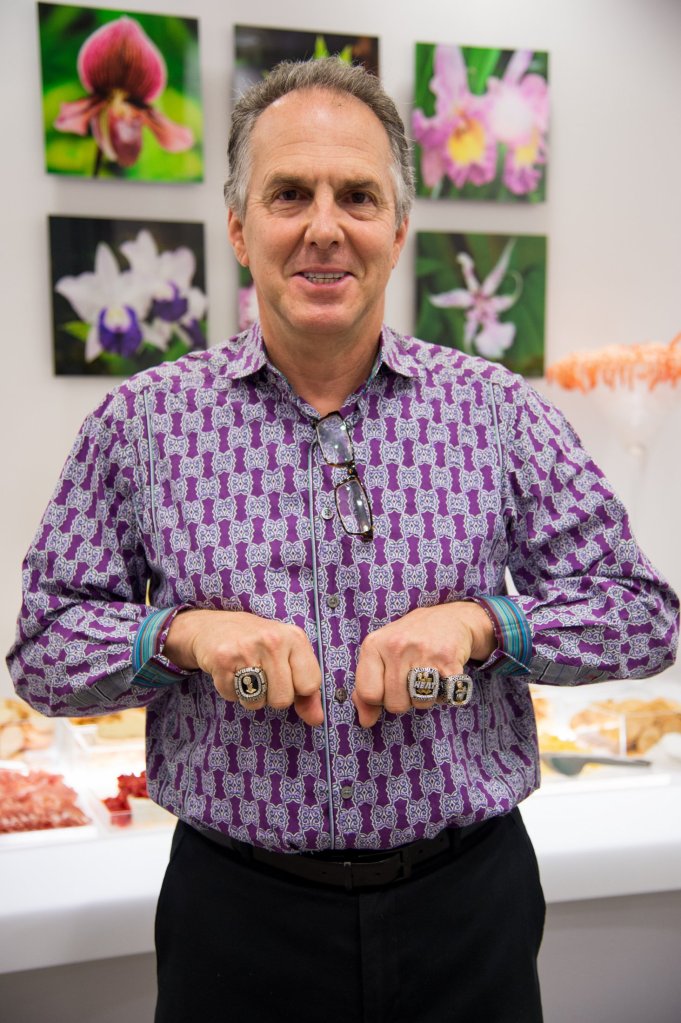 Dr. Brown with Championship Rings
